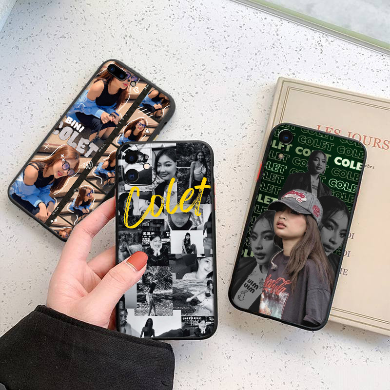 เคสโทรศัพท์สีดําแบบนุ่มสําหรับ iPhone 5 6S SE X XS Max XR 6 7 8 Plus 34EF bini clet Cover