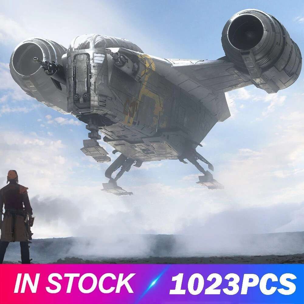 IN STOCK 1023PCS The Ucs Razor Crest By Model Star Movie Fighter Building Blocks Bricks Kids Toys Ch