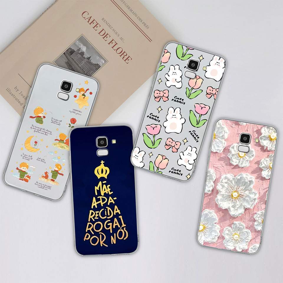 ปลอกสําหรับ Samsung Galaxy J6 J6 Plus J6 Prime โบว์สีชมพูเป็ดสีเหลืองกันกระแทก Anti-drop Clear ฝาครอบโทรศัพท์สําหรับ Samsung J6 Plus j6prime แฟชั่นซิลิโคน Capa กันชน ราคา ถูกที่สุด ดีลบีเคเค แกลเลอรีภาพที่ 3