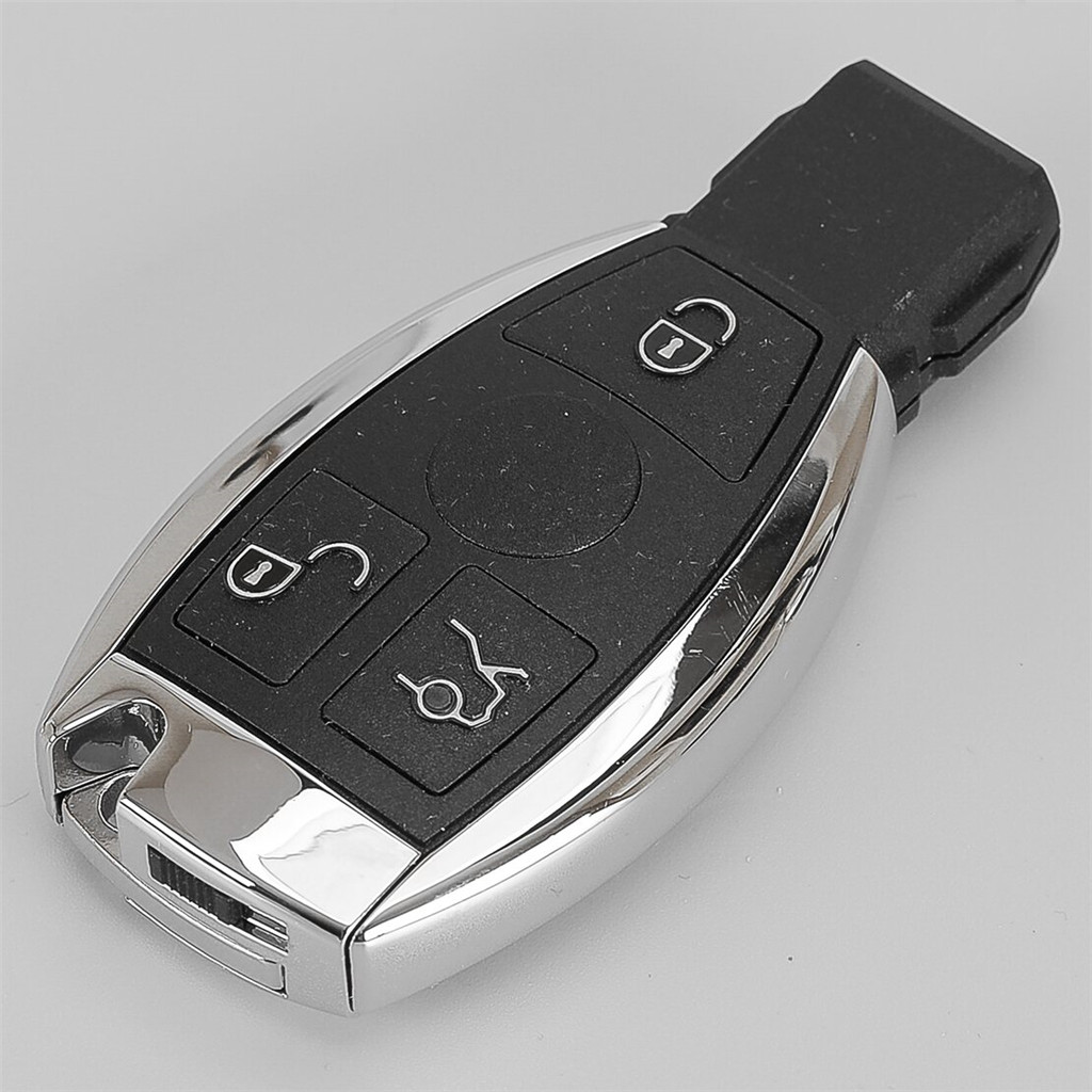 เคสกุญแจรีโมท 3 ปุ่มพร้อมใบมีด Uncut Fit สําหรับ Mercedes Benz W203 W204 W205 W211 W212