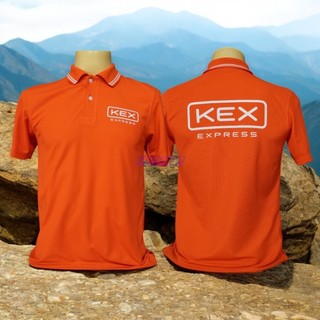 เสื้อโปโลบริษัทขนส่งKEX EXPRESS เสื้อคอปก ผ้าหนานุ่ม ใส่สบาย มี6ไซส์ S M L XL 2XL 3XL สินค้าพร้อมส่ง