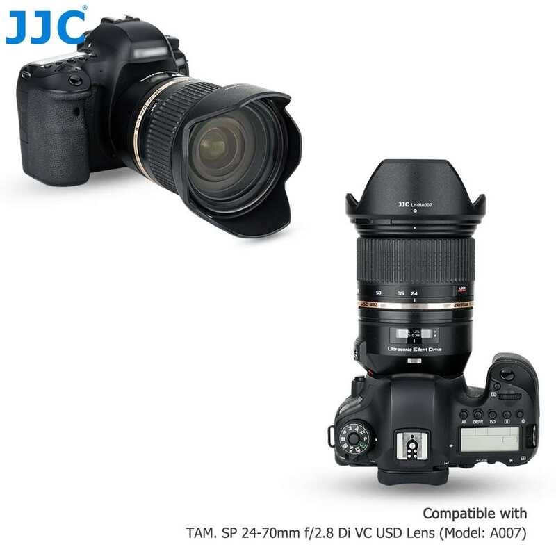❃ JJC Ha007 REVERSIBLE เลนส์กล้องใช้งานร่วมกับ Tamron SP 24-70 มม.F2.8 Di VC USD เลนส์สําหรับ C ❃