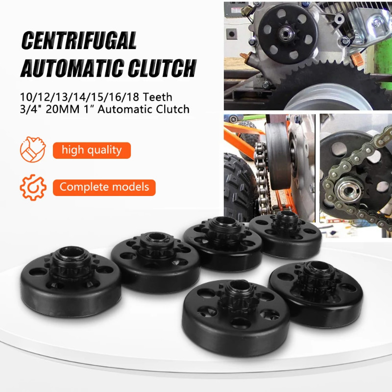 10T 11T 12T 13T 14T 15T 16T 18T คลัทช์แรงเหวี่ยง 5/8" 3/4" 20 มม.1 "Bore สําหรับ GX160 GX200 Go Kart
