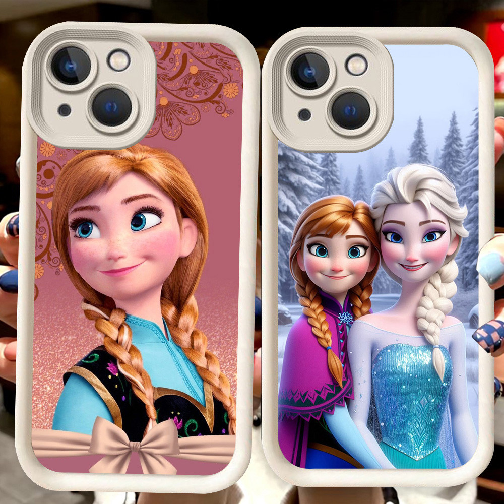 H69 Frozen White Casing สําหรับ iPhone 6 7 6s 8 Plus 13 14 Pro Max