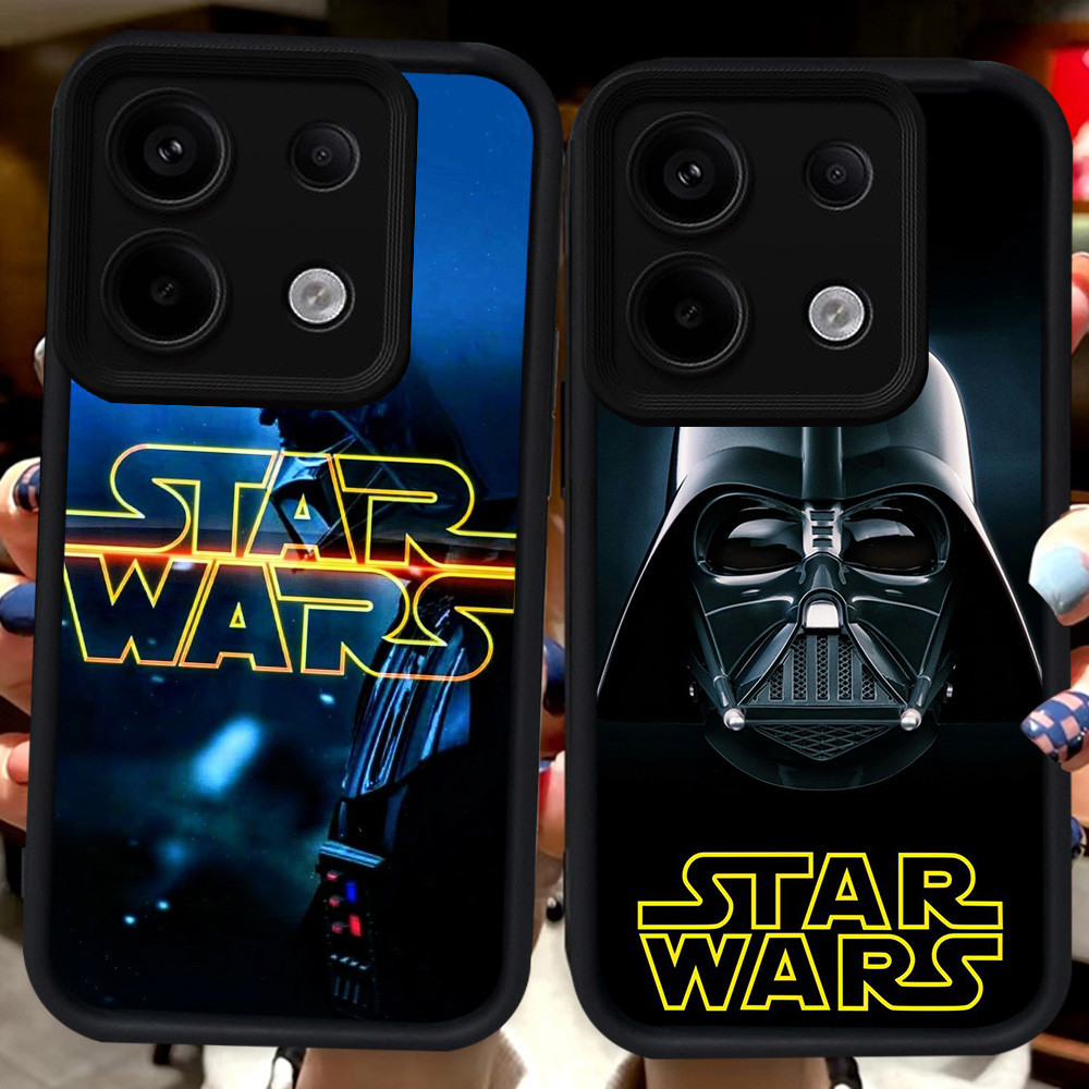 ปลอกสีดําสําหรับ Xiaomi Redmi POCO 13C หมายเหตุ 13 13T X6 Neo M6 Pro Plus 5G H4 Star War