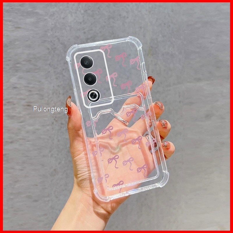 Mowin -สําหรับOPPO A3 PRO CPH2639 CPH2665 กรณีการ์ดTPU Soft Clear Case CardStorageถุงลมนิรภัยกันกระแ