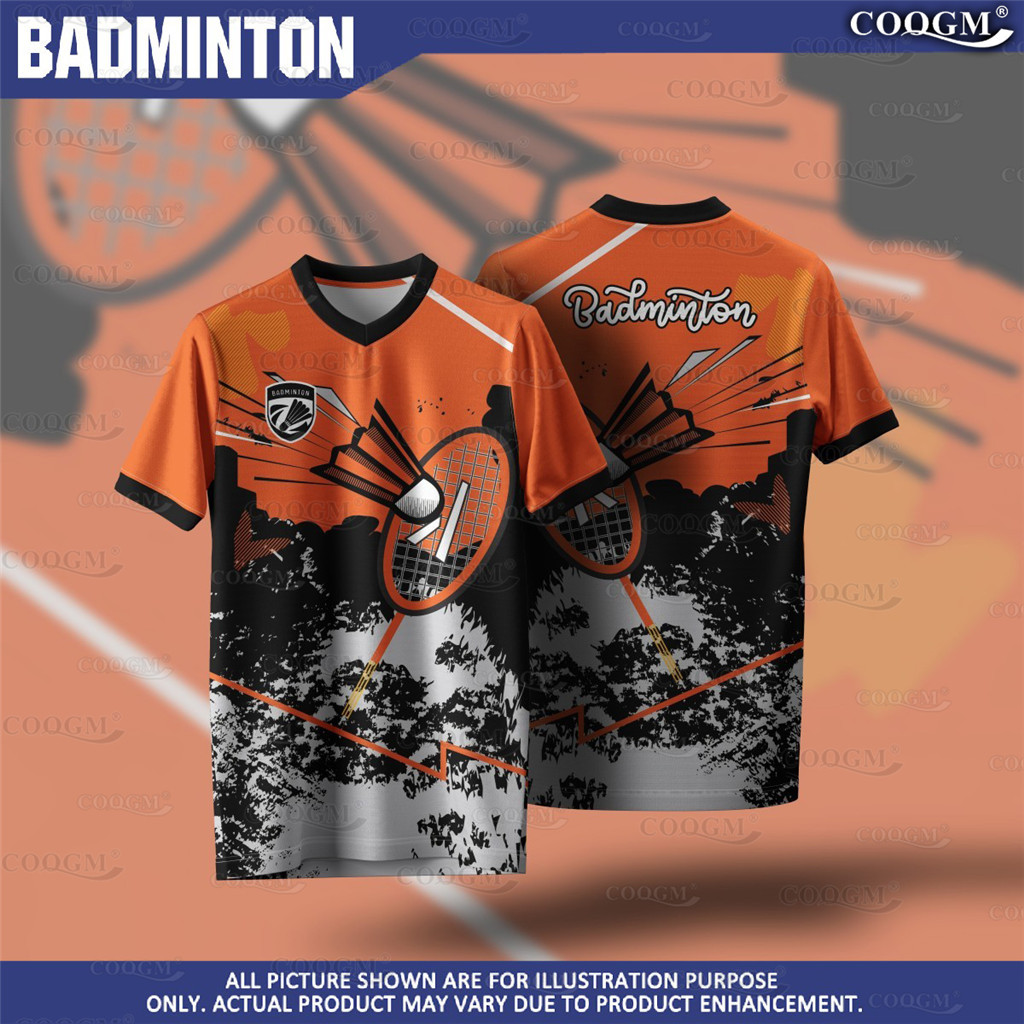 ฟรีชื่อที่กําหนดเอง2025 baju jersey ชื่อที่กําหนดเองแบดมินตัน bola lelaki ออกแบบใหม่เสื้อแบดมินตัน B