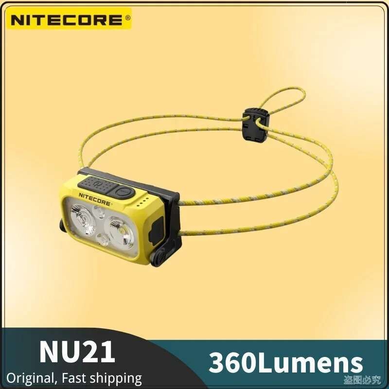 NITECORE NU21 ไฟฉายDual Beam 360 ลูเมนส์ ชาร์จUSB-C ส่องสว่างสีขาว