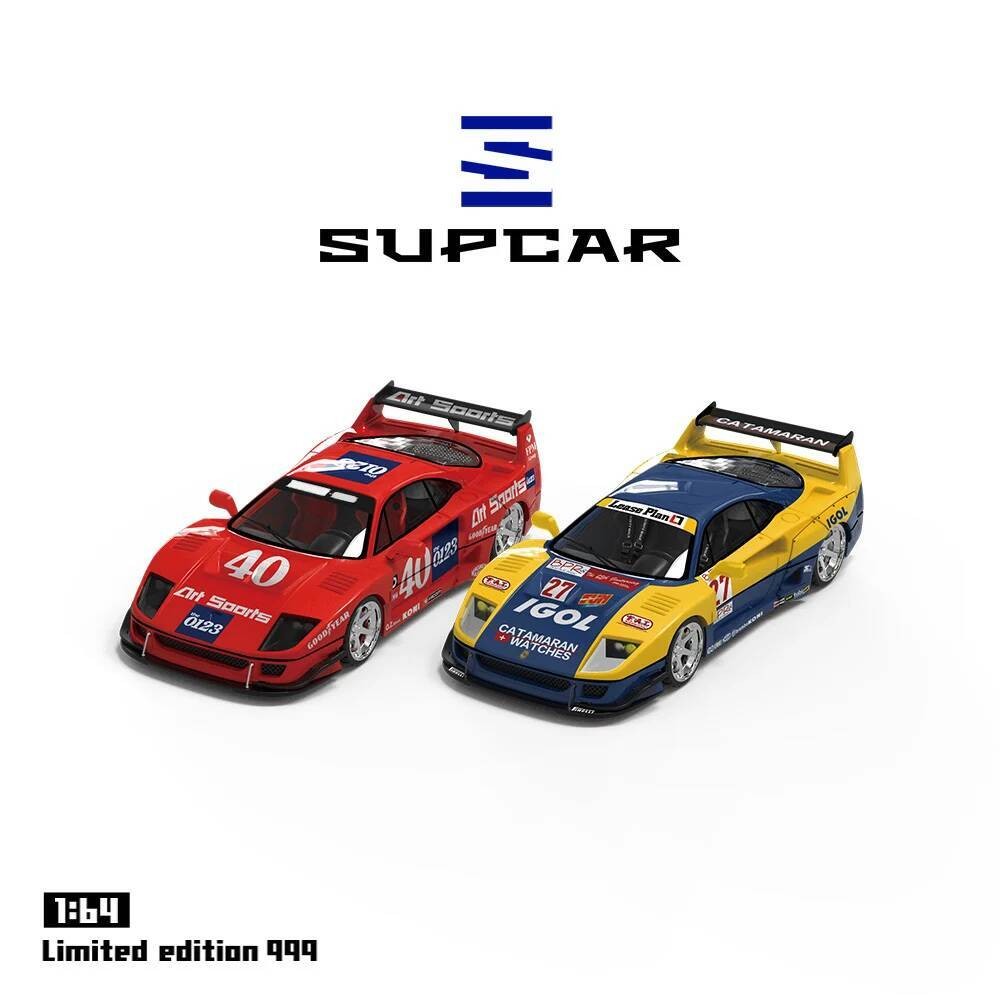 SUPCAR 1:64 F40 Racingรถรุ่นสําหรับคอลเลกชันและจอแสดงผลและของขวัญ