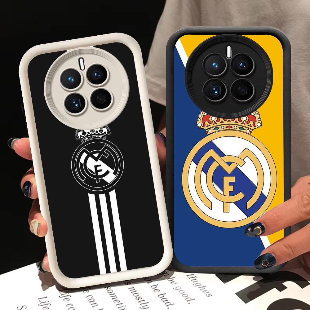 BI98 Real-Madrid Casing สําหรับ Realme 12 Lite 12X Plus Pro 5G สีขาวสีดํา