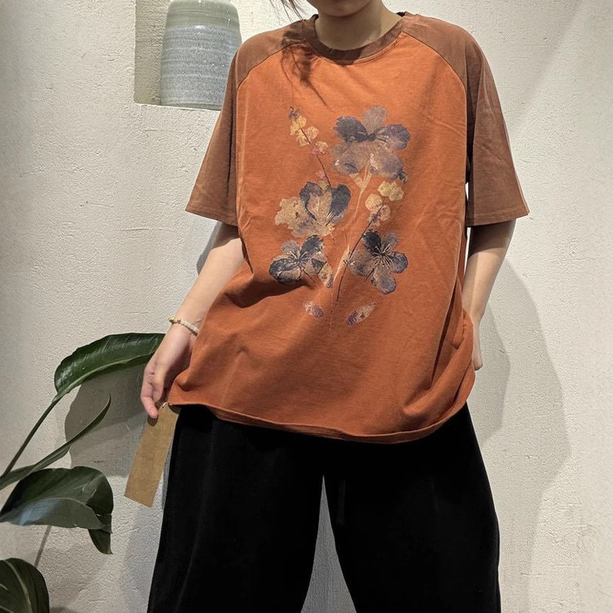 ♞สินค้าใหม่เย็บสีคมชัดพิมพ์เสื้อยืดผู้หญิงหลวมทุกการแข่งขันรอบคอแฟชั่นSlimmerดูแขนสั้นด้านบน FTH