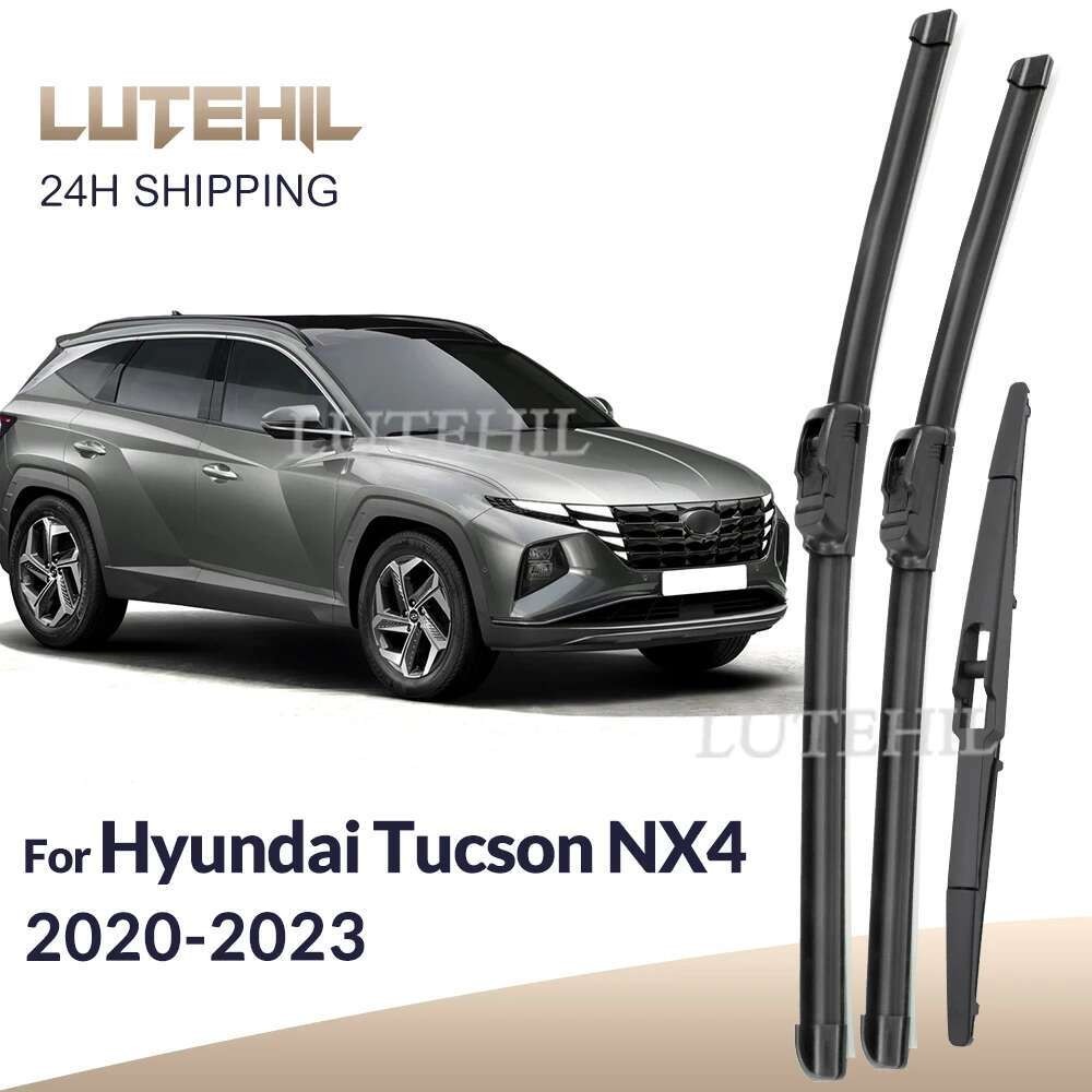 สําหรับ Hyundai Tucson NX4 NX4E NX4A MK4 2020-2023 Wiper ใบปัดน้ําฝนด้านหน้าและด้านหลังกระจกกระจกกระ