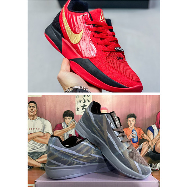 ♞,♘Tennis Zoom JA 2EP Morant รองเท้าบาสเก็ตบอล Original Shock absorption รองเท้าวิ่ง YRJ