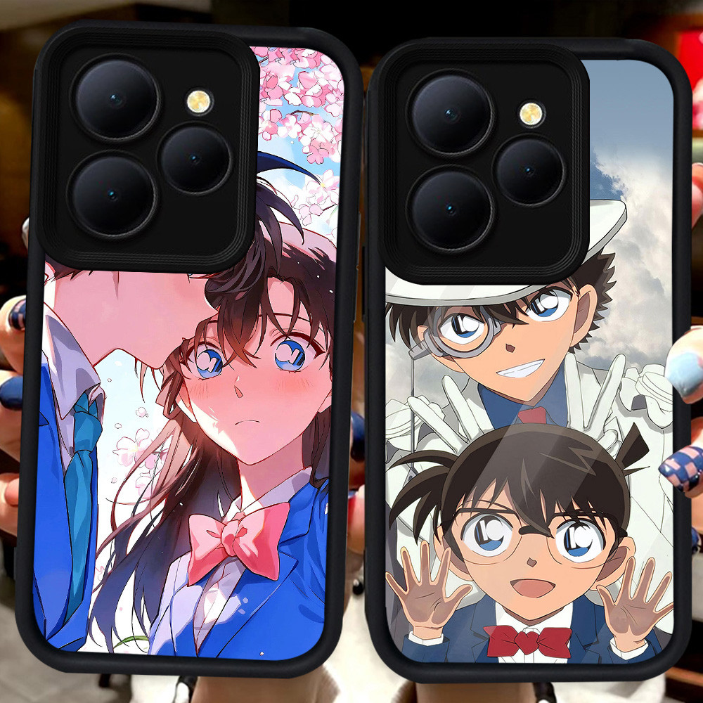 ปลอกสีดําสําหรับ ITEL S23 RS4 A80 A50 P55 P65 A90 A70 5G City 100 H23 นักสืบโคนัน