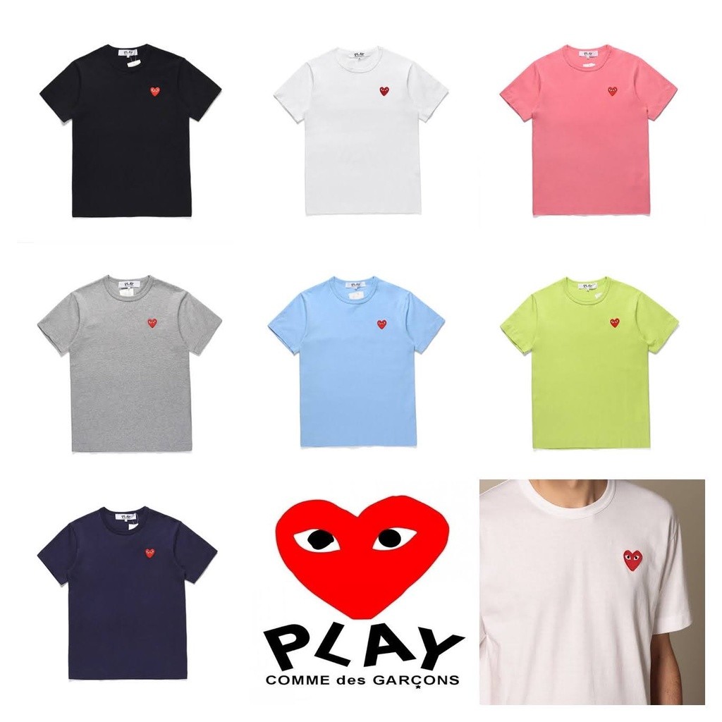 ♞,♘,♙เสื้อยืด Comme Des Garcons Play T-Shirt ใหม่+แท้ 100% WHF