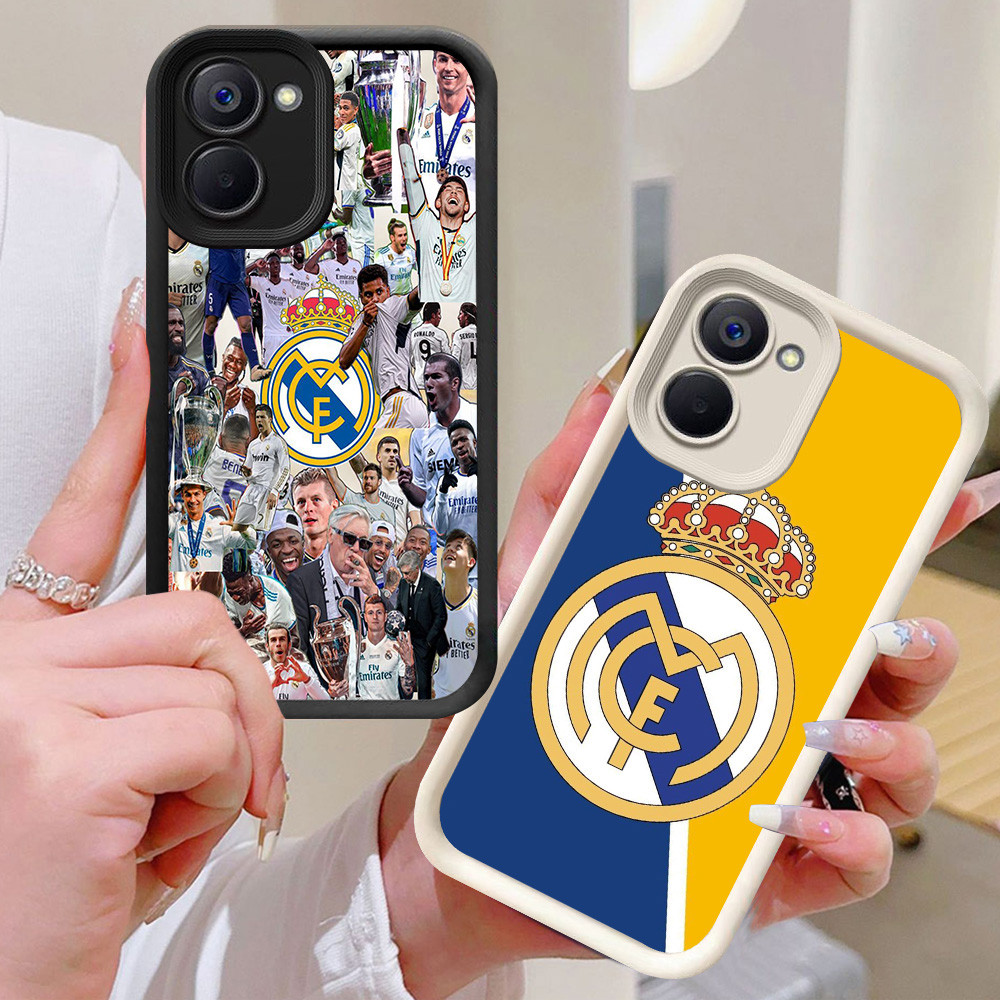 BI98 Real-Madrid Casing สําหรับ VIVO Y03 Y18 Y27s Y36 Y03t Y18i Y27 สีขาวสีดํา