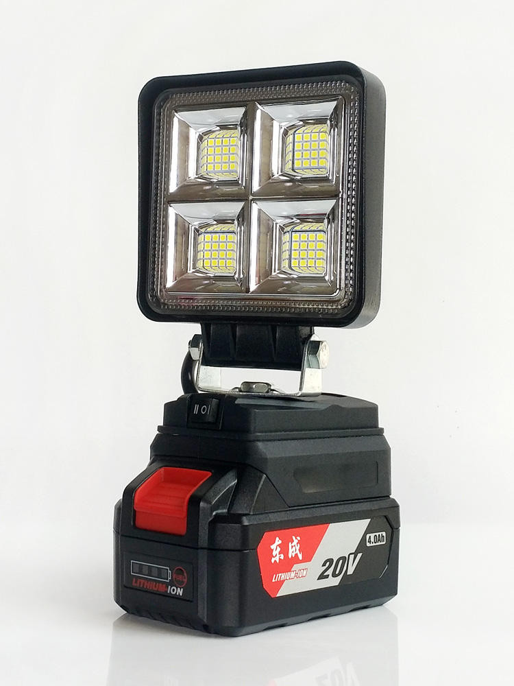 เหมาะสําหรับ Dongcheng 20 V/18 V แบตเตอรี่ลิเธียมทํางาน Dongcheng ประแจไฟฉุกเฉินกลางแจ้งการบํารุงรัก