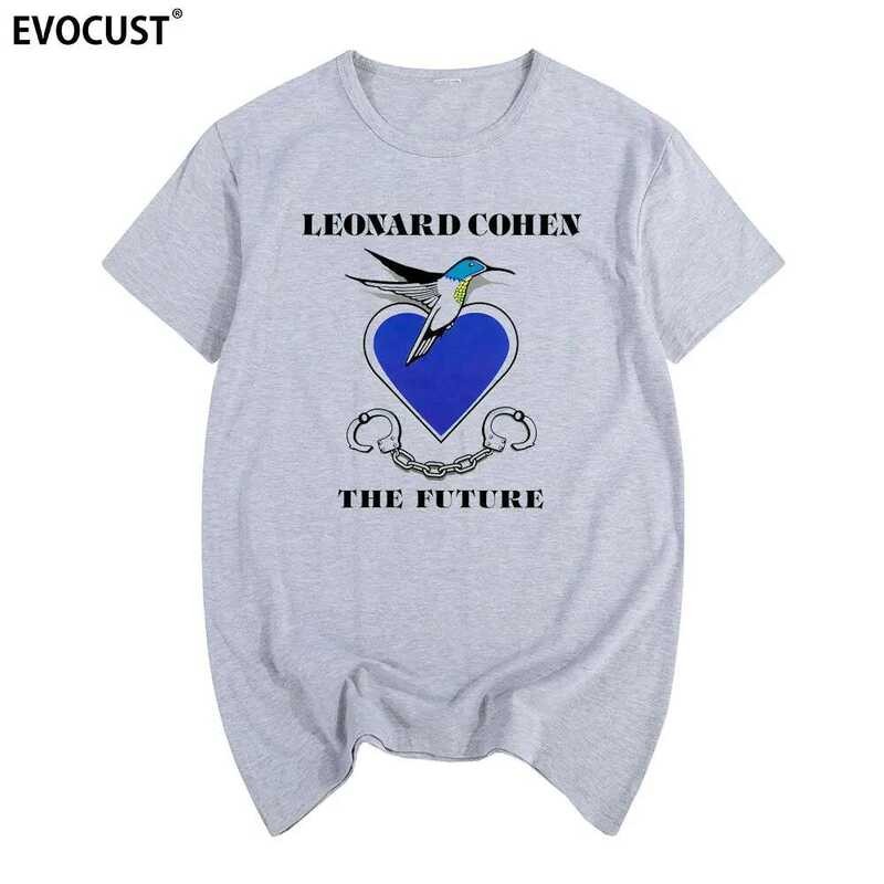 ▥ Leonard Cohen Book Of Longing เสื้อยืดผ้าฝ้ายผู้ชาย T เสื้อผู้หญิงใหม่ฤดูร้อน