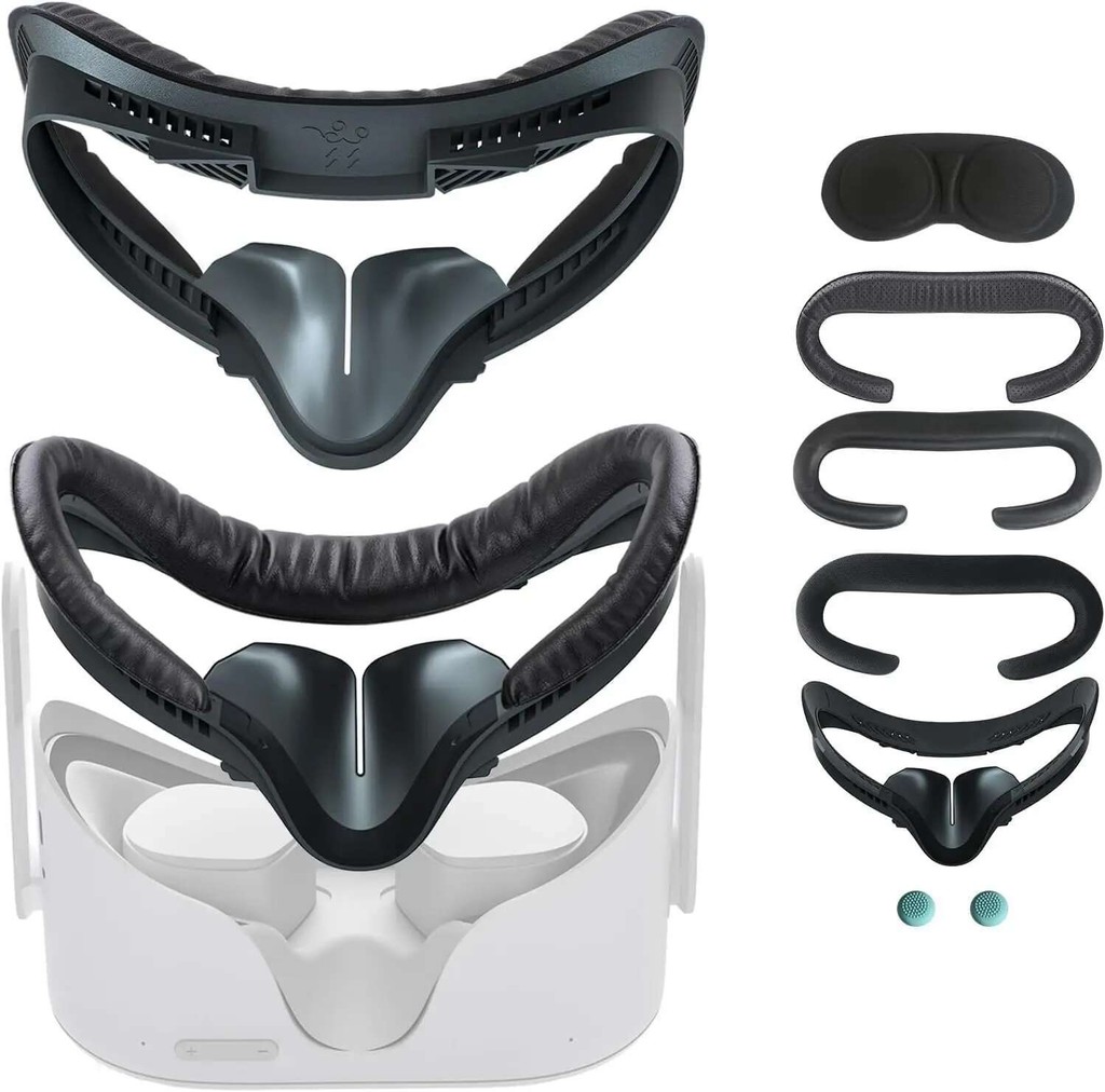 7-in-1 ชุด VR Face Pad สําหรับ Oculus Quest 2 ฟิตเนส Facial Interface Bracket Anti-fogging Air-Circu