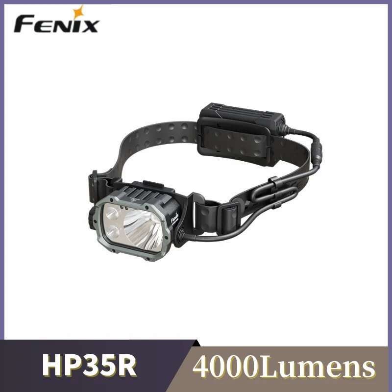 Fenix HP35R ไฟฉายสำหรับการค้นหาและกู้ภัย 4000 Lumens ชาร์จบatteries แบบ Type-C และแบตเตอรี่ 5000mAh 
