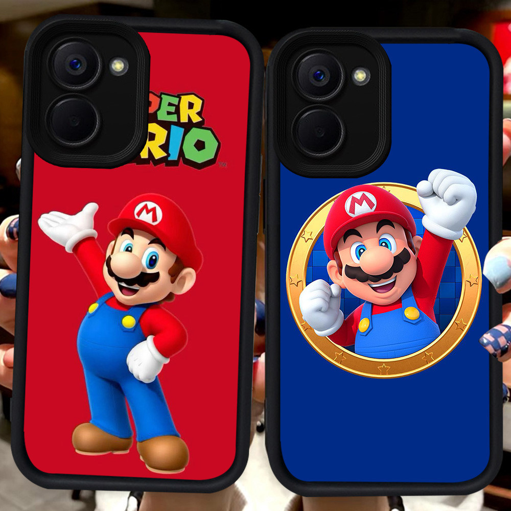 ปลอกสีดําสําหรับ VIVO Y18 Y28 Y03t Y03 Y27 Y36 Y28s Y18i Y17S Y27s V60 5G H59 Cool Mario