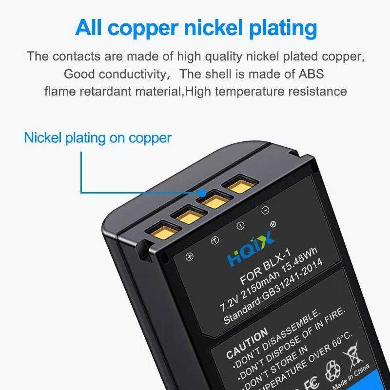 ❃ HQIX  สําหรับ Olympus Om-1 Om1 กล้อง Mirrorless Blx-1 เครื่องชาร์จแบตเตอรี่ ❃