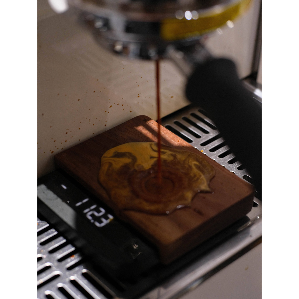 เครื่องชงกาแฟ Acaia Lunar Electronic Scale Half-encird North American Black Walnut Insulation Board