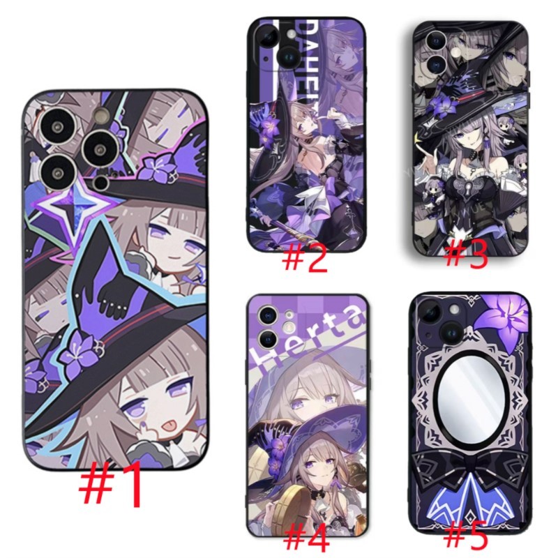 สําหรับ iPhone 16 16E 17 Air Pro 4 4S 5C 5S 6 6S 7 8 Plus SE SE4 XS Max 230411 เคสโทรศัพท์แบบนิ่มสีดํา Honkai : Star Rail The Herta