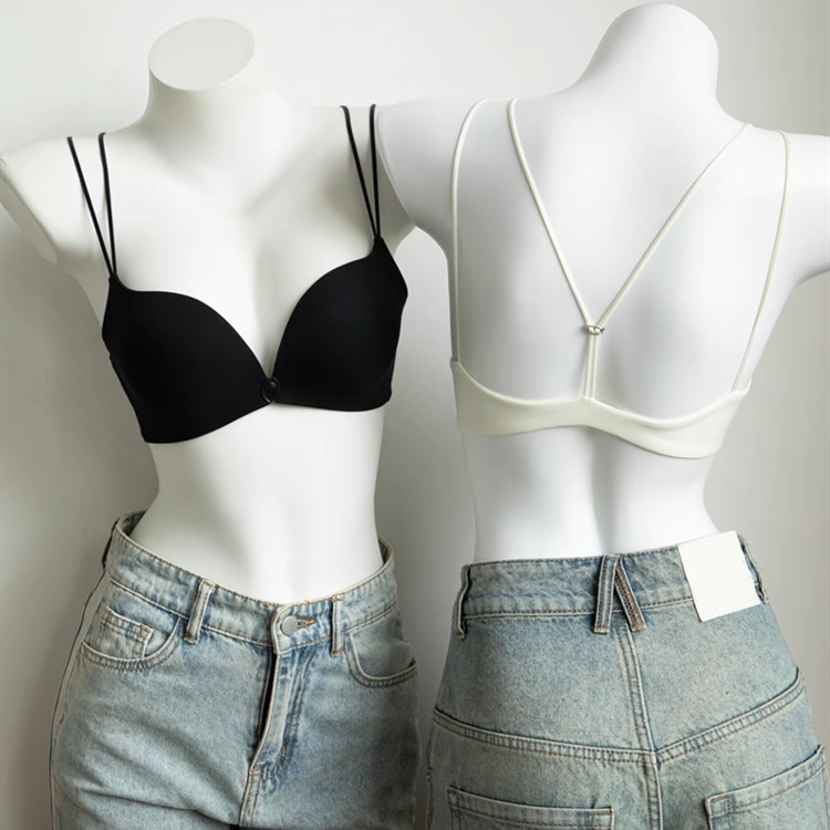 Seamless Youth Girl Front Closed Bra แฟชั่นสวยกลับไร้สายชุดชั้นใน Comfort 3/4 ถ้วย Push Up ชุดชั้นในสตรี