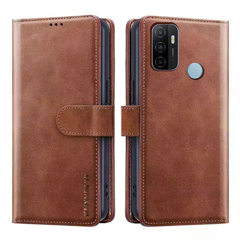 กระเป๋าสตางค์เคสโทรศัพท์สําหรับOPPO A53S A53 2020 4Gพร้อมผู้ถือบัตรแม่เหล็กหนังพลิกขาตั้งป้องกันกันกระแทกสําหรับOPPO A33 A32 2020