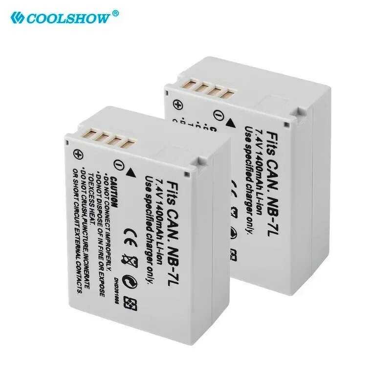 ▥ 1400Mah แบตเตอรี่กล้อง Nb-7L NB 7L สําหรับ Canon Powershot G10 G11 G12 Sx30 Sx30is Nb7l แบตเต
