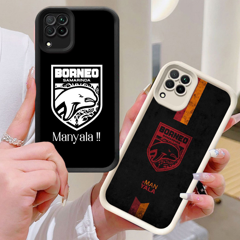 BI74 Borneo FC Casing สําหรับ Samsung Galaxy A12 A22 5G สีขาวสีดํา