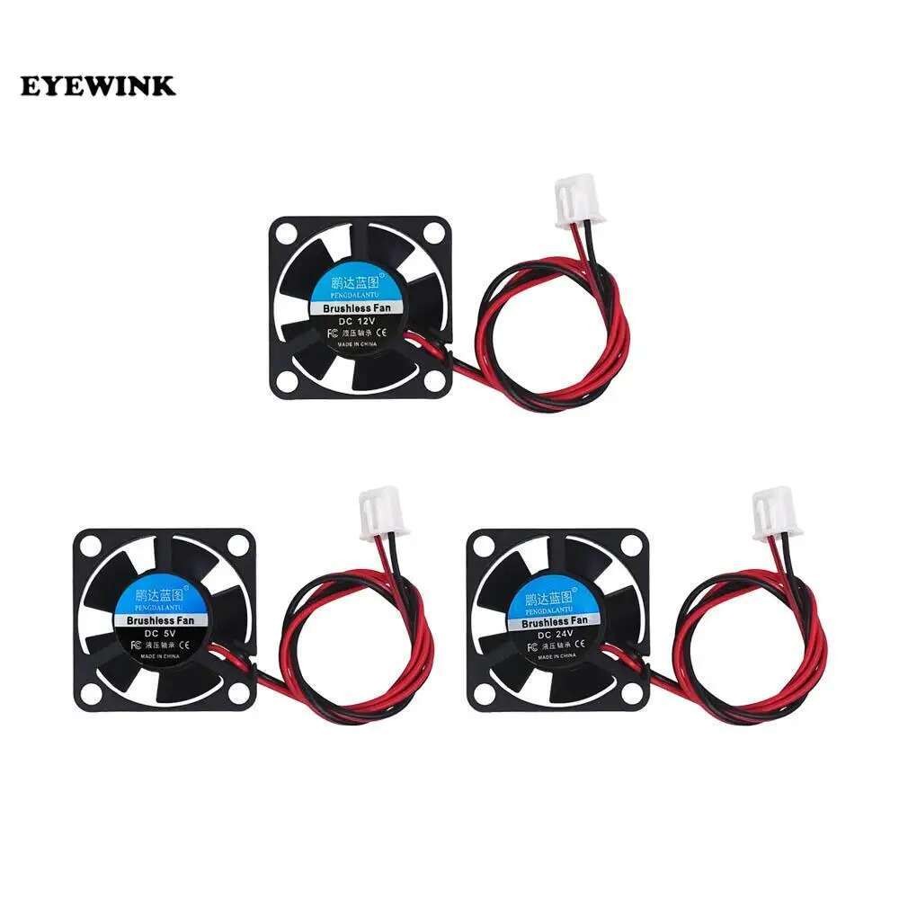 3d เครื่องพิมพ์ส่วนพัดลม 3010 2pins 30 มม.30x10 มม.3 ซม.กราฟิกการ์ดพัดลม DC 5V / 12V / 24V 3010 2P 1
