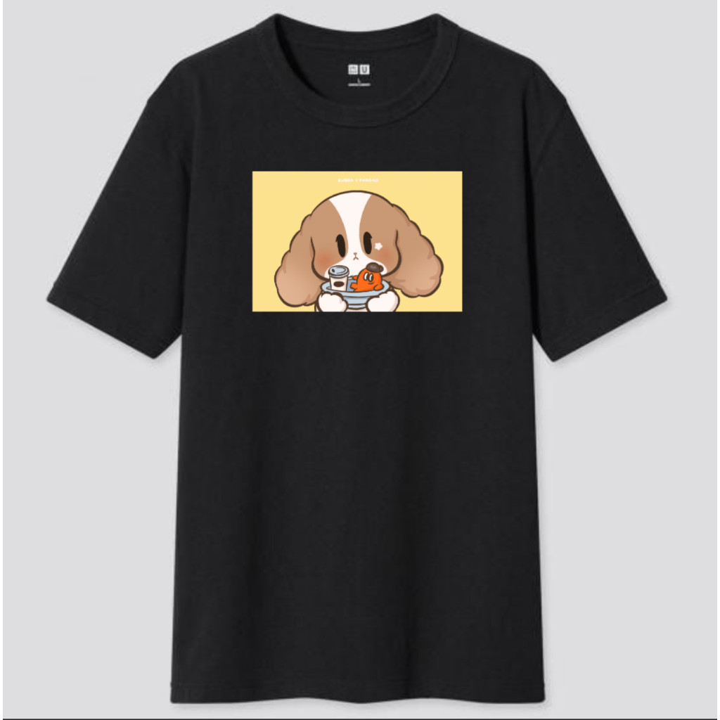 ♞เสื้อยืดสีดำ Bubba x Pandao (We Are Young x Tum Ulit) FAH