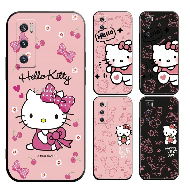 Vivo V20 SE Vivo Y70 2020 V2022 V2023 เคส TPU แบบนุ่มลายการ์ตูนคิตตี้