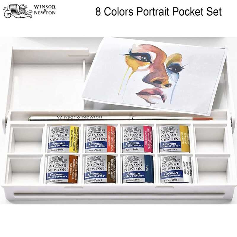 LY Winsor&Newton 8 Colors Watercolor Paint Skyscape/Landscape/Portrait/Ral Pocket Set Water Color P