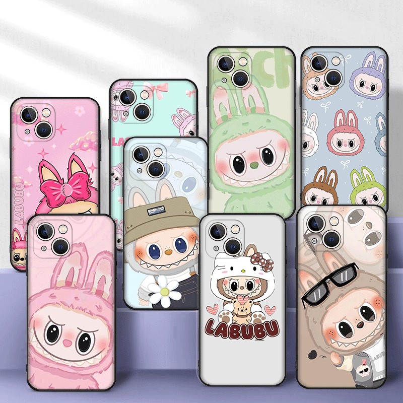 L4F น่ารัก Labuboo การ์ตูนฟอง mart สําหรับ iPhone 5 5s SE 6 6s 6Plus 6sPlus 7 8 SE 7Plus X XR XS Max