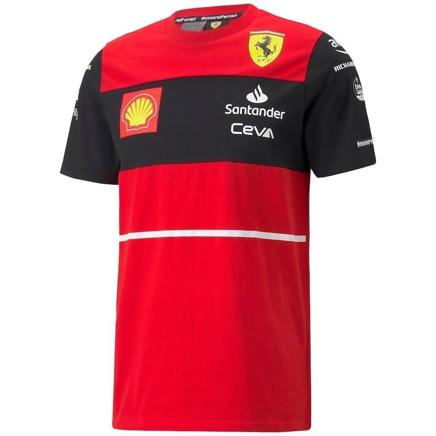 ♞,♘【High quality】【High quality】【High quality】F1 shirt 2024 Scuderia Ferrari Team Charles Leclerc T-