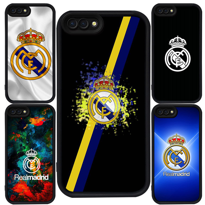 เคสสําหรับ OPPO A5 AX5 A3S Realme C2 A1K C2S A12E ซิลิโคนสีดํา M-18 Madrid Club