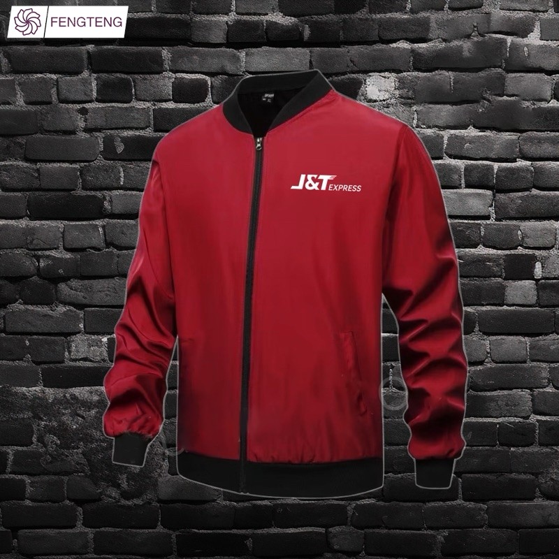 JT-04 เสื้อแจ็คเก็ต J&T Express รุ่นเสื้อบอมเบอร์