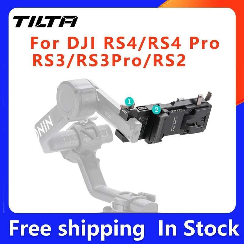 ขายร้อน Tilta TGA-PPK3-V V Mount แบตเตอรี่แผ่นไฟ Pass-through Plate Kit & Gold Mount NP-F สําหรับ DJ