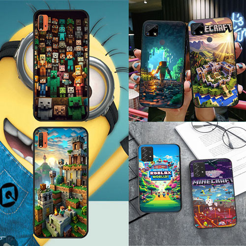 นุ่มสีดํา Huawei Y7 Y7 Prime Y9 Y9 Prime Nova 3 3i 4E roblox3 เคสโทรศัพท์