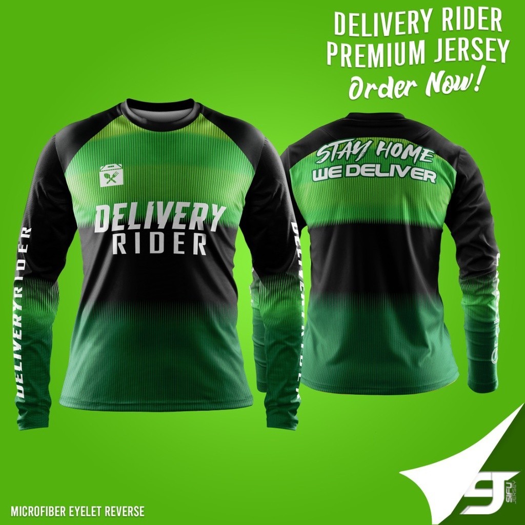 Delivery Rider [เสื้อพรีเมี่ยม] Not Grab Rider GrabFood
