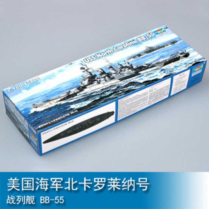 ทรัมเป็ตเตอร์ 1/700 เรือรบ USS นอร์ธแคโรไลนา BB-55 แบบจำลองจาก World of Warships 05734