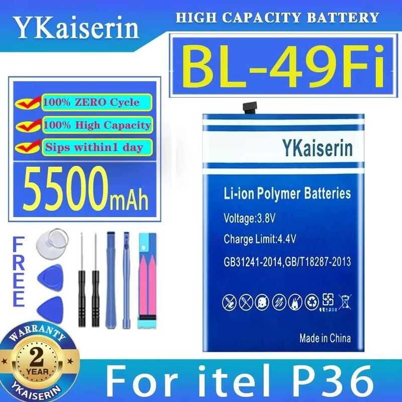 BL-49Fi Fast Charging 5500mAh For Itel P37 P36 Pro P36Pro Mobile Phone Battery