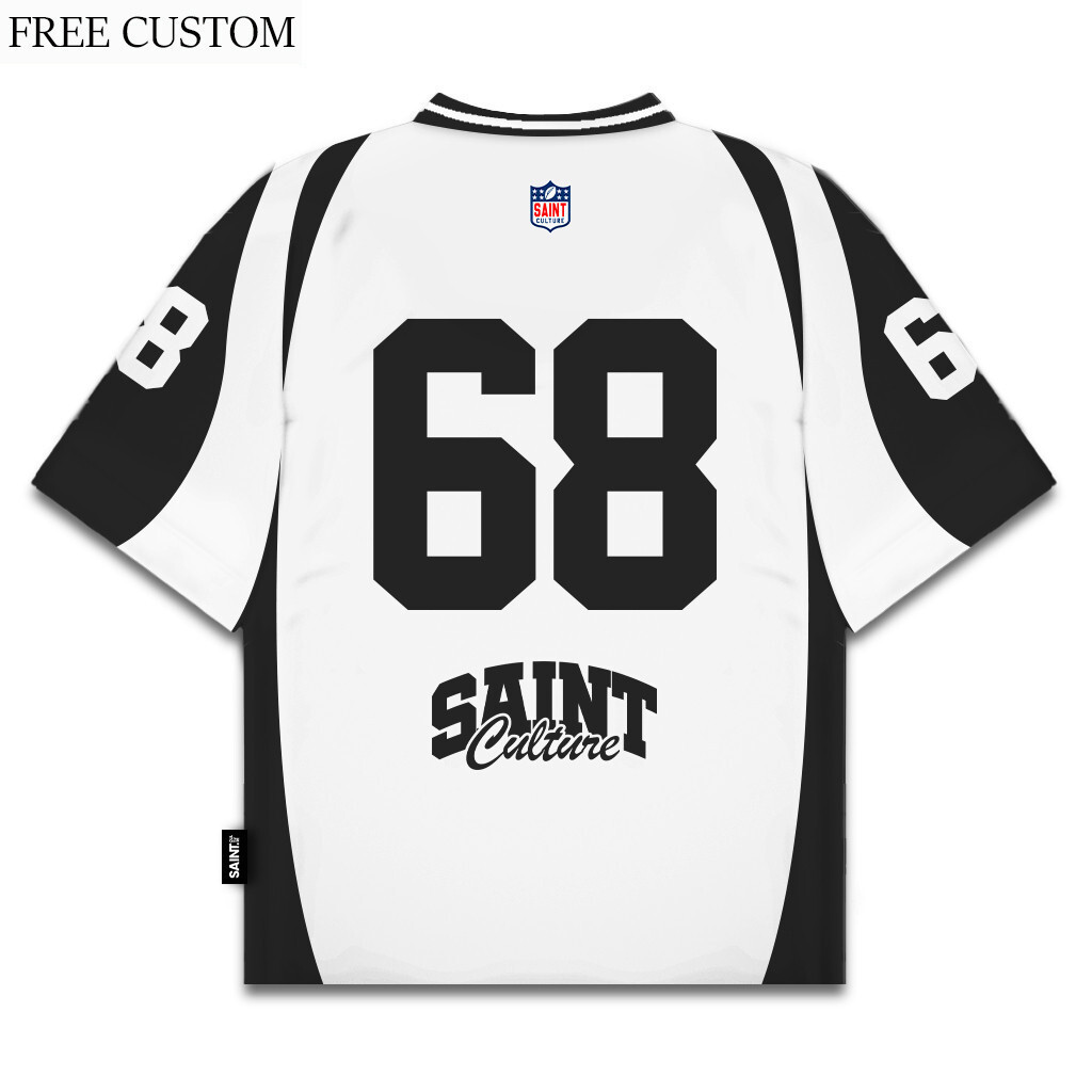 [ชื่อที่กําหนดเองฟรี] Prestige 68 Jersey Vintage Oversize Rugby Retro Streetwear Y2k Boxy Oversize J