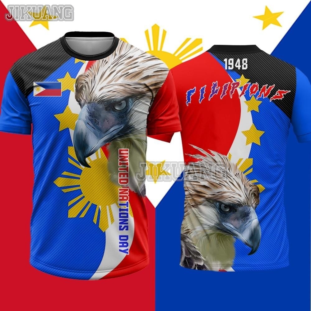 2025 ฟิลิปปินส์ United Nations Remembrance Day เสื้อยืดแขนสั้นระเหิดกีฬา Quick-Drying 127th Annivers