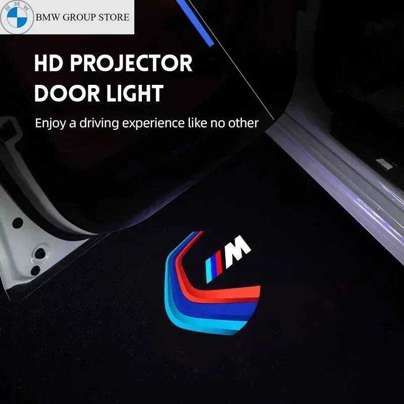 ▥ GROUP 2/4 ชิ้นรถ LED HD ยินดีต้อนรับประตูไฟสําหรับ 1 F40 3 G20 G21 8 Series G29 Z4 / M4 M G02