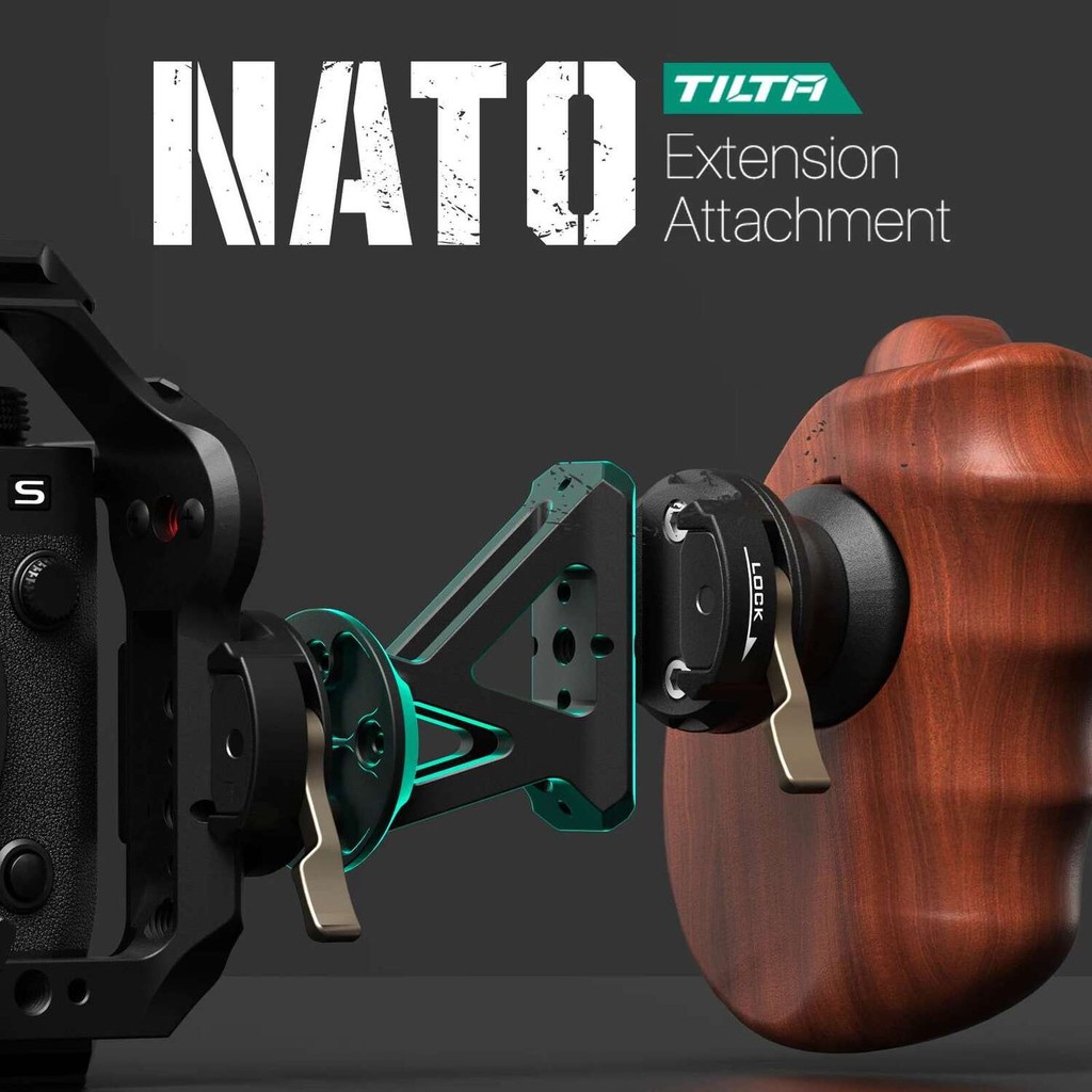 ขายร้อน TILTA TA-NEA-LB Handle NATO Extension Attachment กล้องกรง Handle Connector Slider Adapter