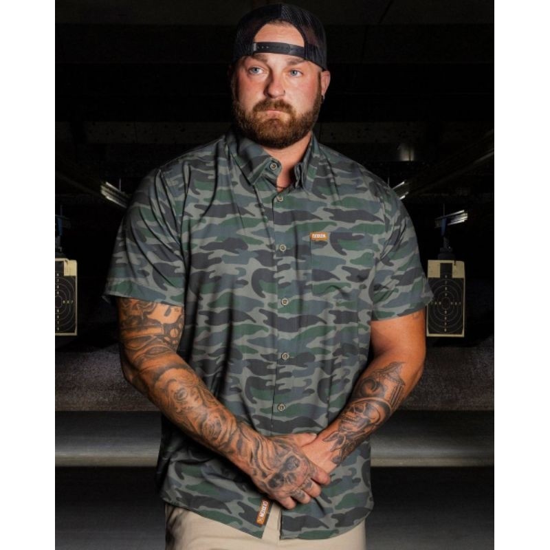 ♞,♘,♙DIXXON - FREEBiRD SHORT SLEEVE เสื้อเชิ้ตแขนสั้น KJF